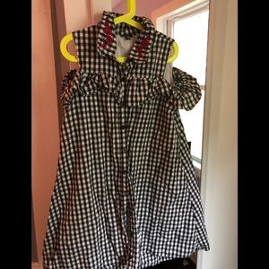 Girls cold shoulder dress